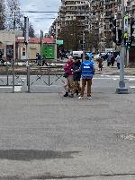 14 апреля на пересечение проспекта Ветеранов и ул. Партизана Германа проведено уличное мероприятие, направленное на профилактику дорожно-транспортного травматизма