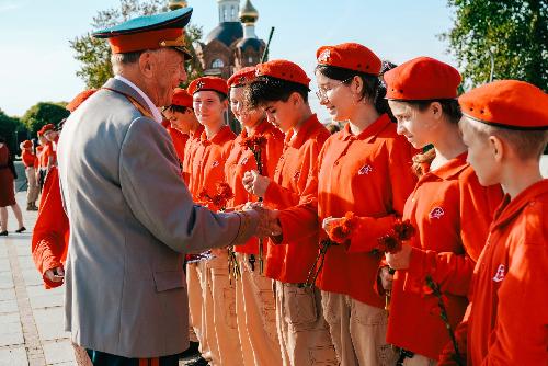 Церемония посвящения в ряды движения "Юнармия".